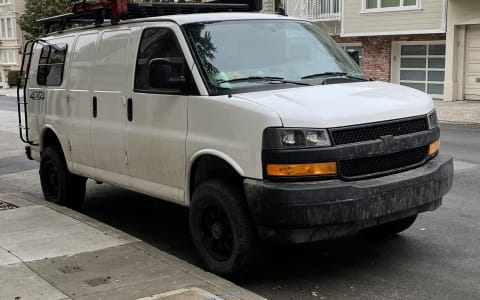 4x4 Chevy Camper Van with Solar
