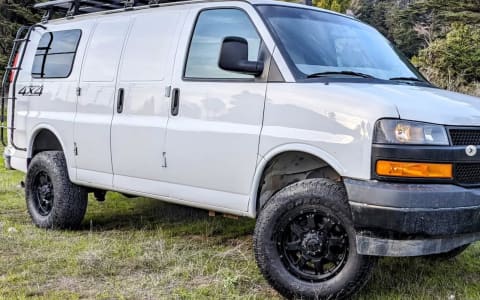 4x4 Chevy Camper Van with Solar