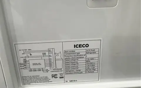 Iceco VL75 prod 12v refrigerator