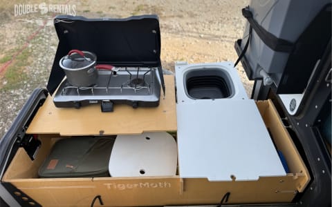 TIGERMOTH Overlander Camper w/ Rooftop Tent & Kitc