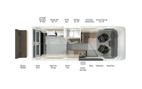 2026 Winnebago Solis 59PX Adventure Van Sleeps 4 P