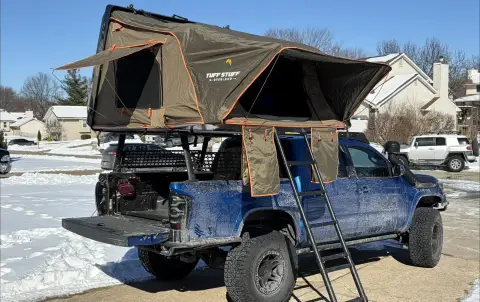 Roof Top tent and bed rack included 