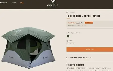 Gazelle T4 Tent - Orange Color