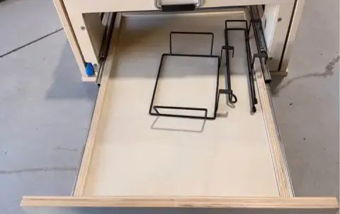 CVT Awning and Wood Camp Kitchen Drawer System