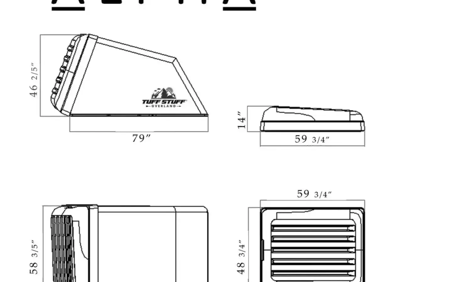 TuffStuff Alpha I hardshell rooftop tent