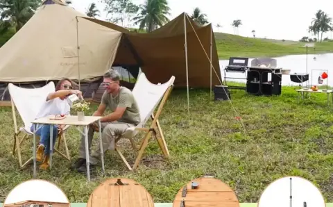 KingCamp Bamboo Folding Table