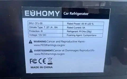 Euhomy 12V/110V Car Refrigerator