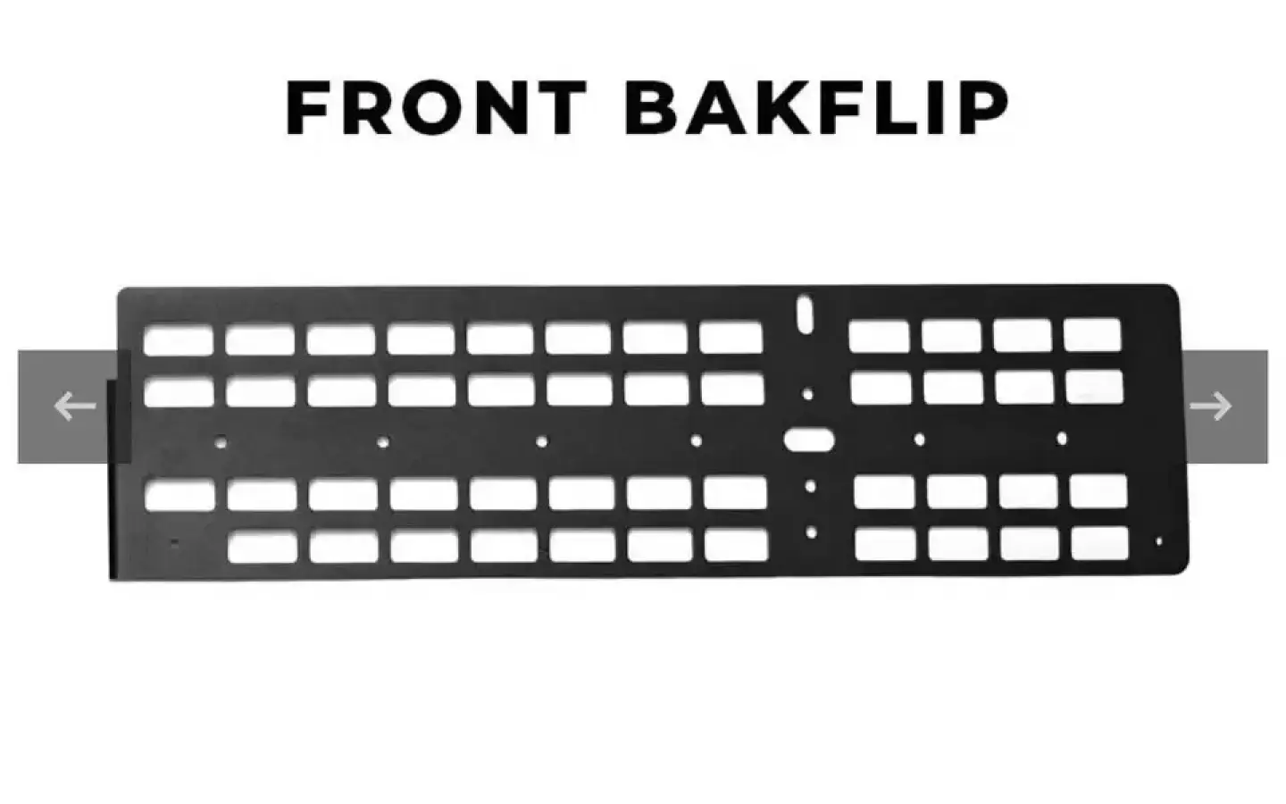 Cali Raised bakflip Tacoma bed molle system for 20