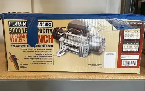 9000 lbs badlands winch