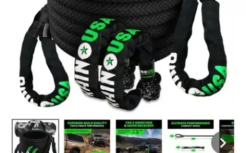 Rhino USA Kinetic Rope Recovery Kit + 2” Shackle