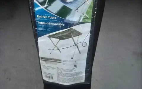 Aluminum camping table