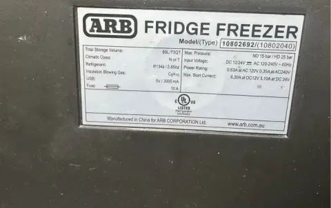 ARB 63 Quart ZERO Fridge Freezer