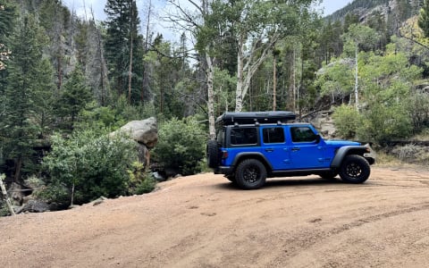 Wrangler with Roofnest Rooftop Tent