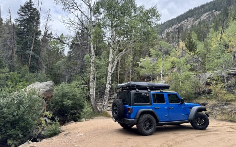 Wrangler with Roofnest Rooftop Tent