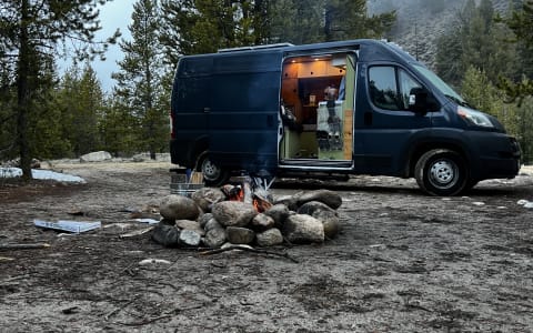 Stealth ProMaster Camper — insulated, ultra-quiet,