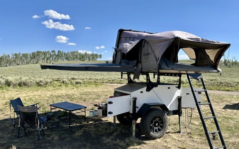 Off-Road Trailer and Pop-up Tent by JP Adventures