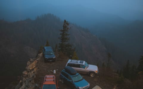 Hit the road in our Tacoma & Vintage Camper!