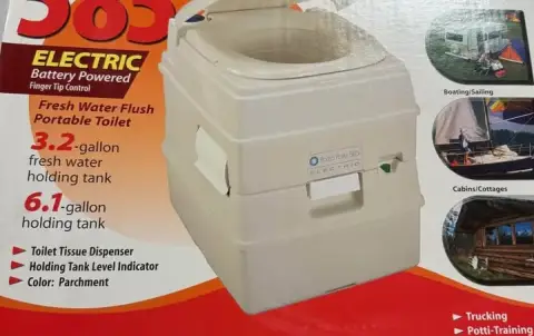 Thetford Porta potti electric portable toilet