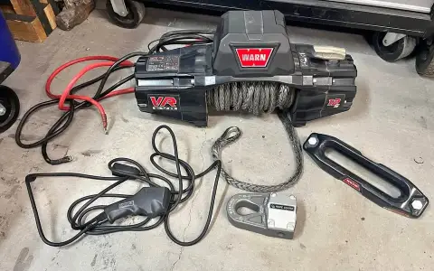 Warn VR EVO 12-S Winch + Factor 55 UltraHook