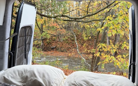 Huck the Adventure Van – Camp Easy. Dog Friendly!