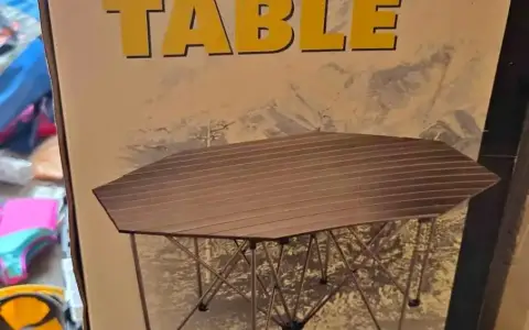 Two Large aluminum camp tables