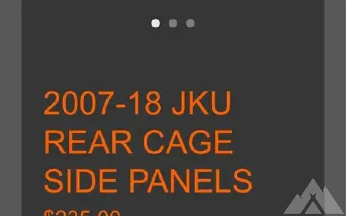 MPS Molle Panels JKU Used for 175.00 Parker, Colorado on BaseCamper