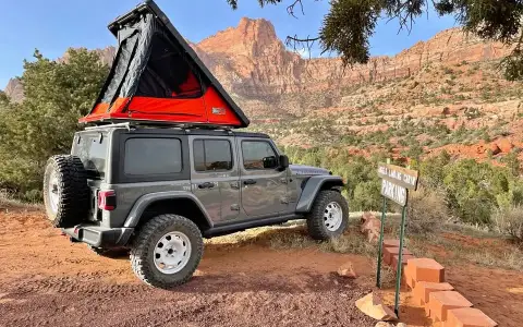 Expedition One MULE roof top tent rack for Jeep Wr