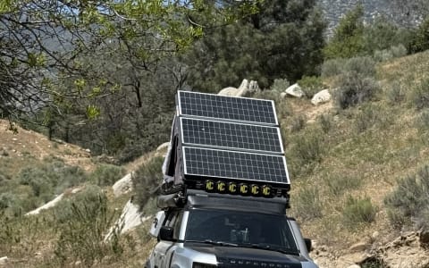 Overland-ready Land Rover Defender